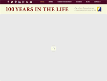 Tablet Screenshot of 100yearsinthelife.com